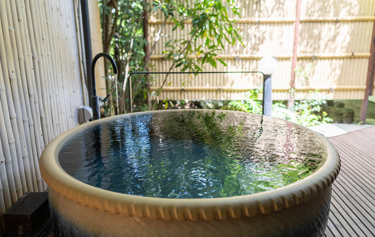 写真：庭園露天風呂