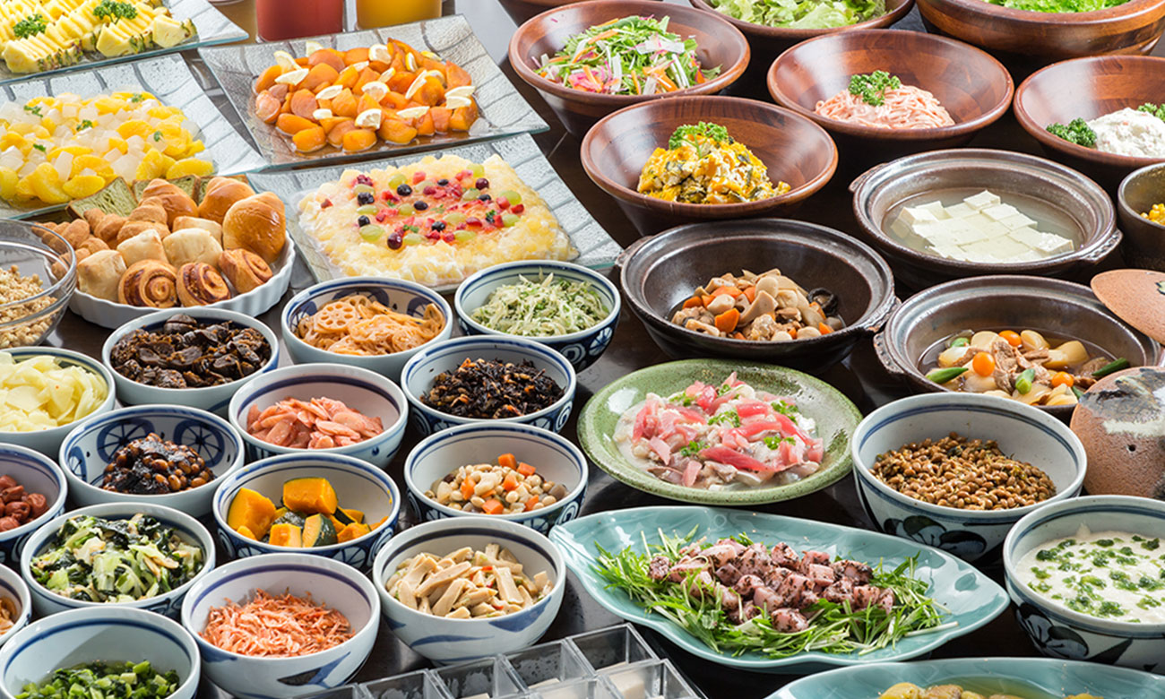 写真:朝食バイキング